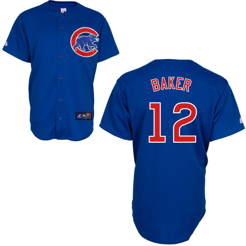 John Baker #12 MLB Jersey-Chicago Cubs Men's Authentic Alternate 2 Blue Baseball Jersey